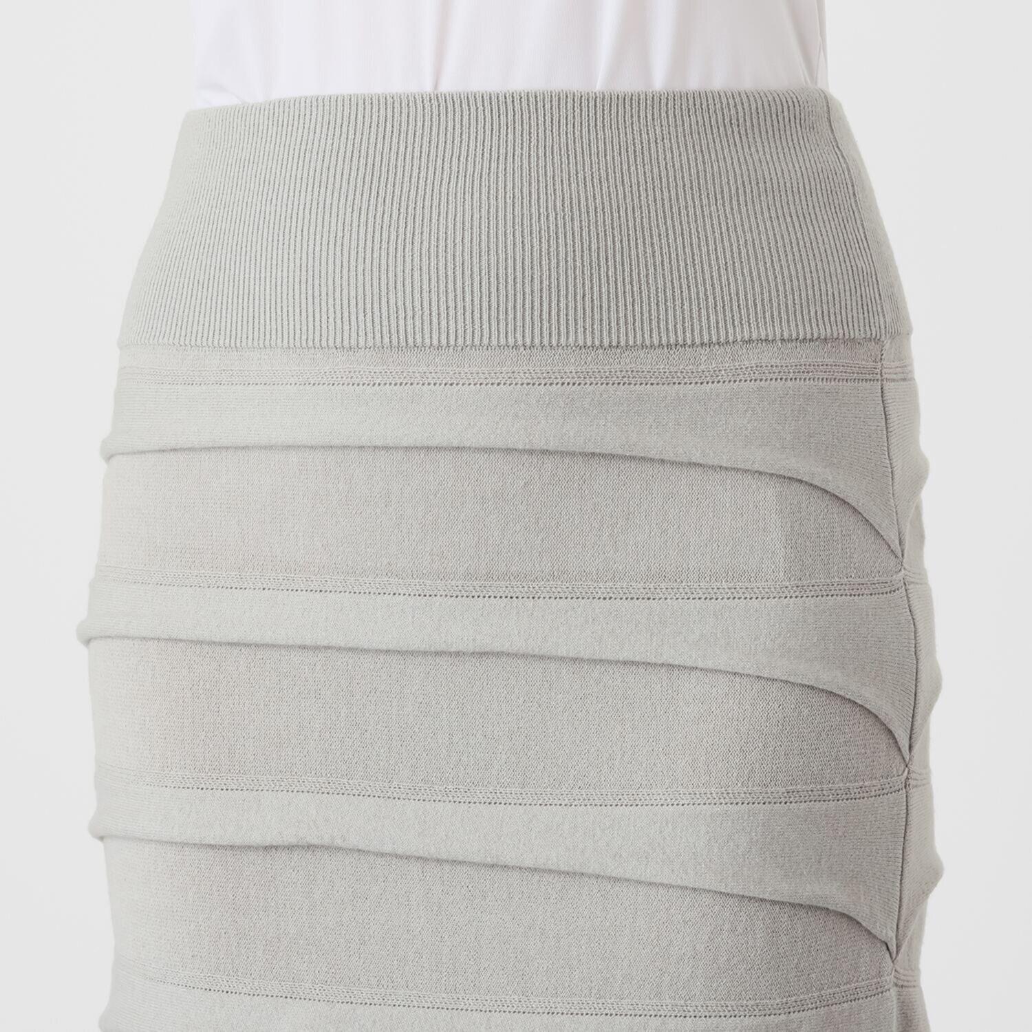 マダムヒロコ ティアードフリル ニットスカート