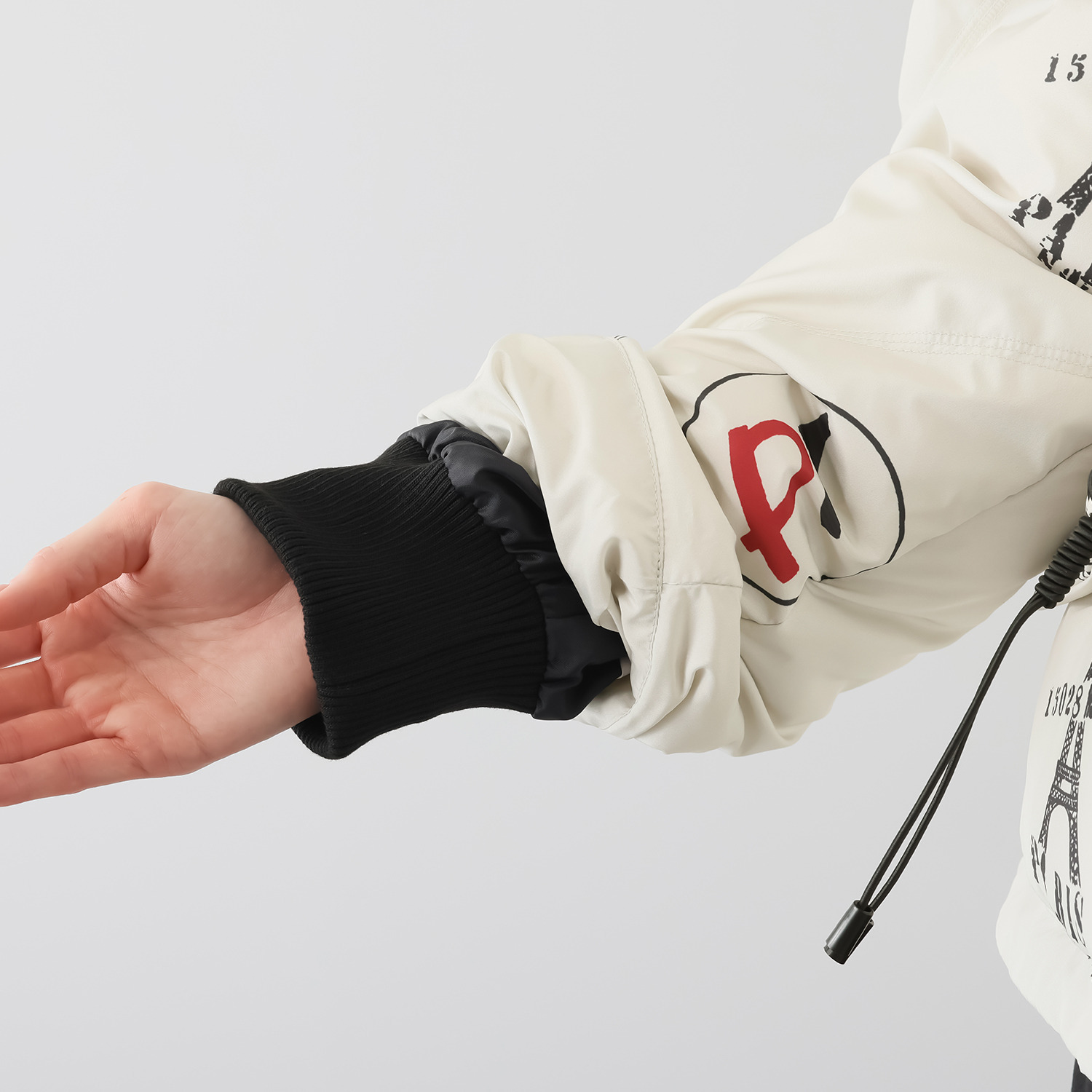 スタイル・ラヴィー ファイバーダウン ギャザー＆ ポケットタブアクセント スタンドカラー ジャケット