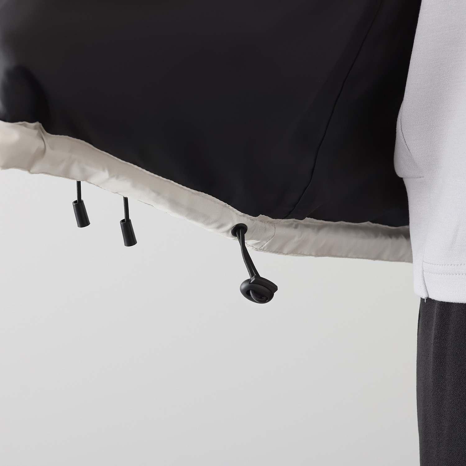 スタイル・ラヴィー ファイバーダウン ギャザー＆ ポケットタブアクセント スタンドカラー ジャケット