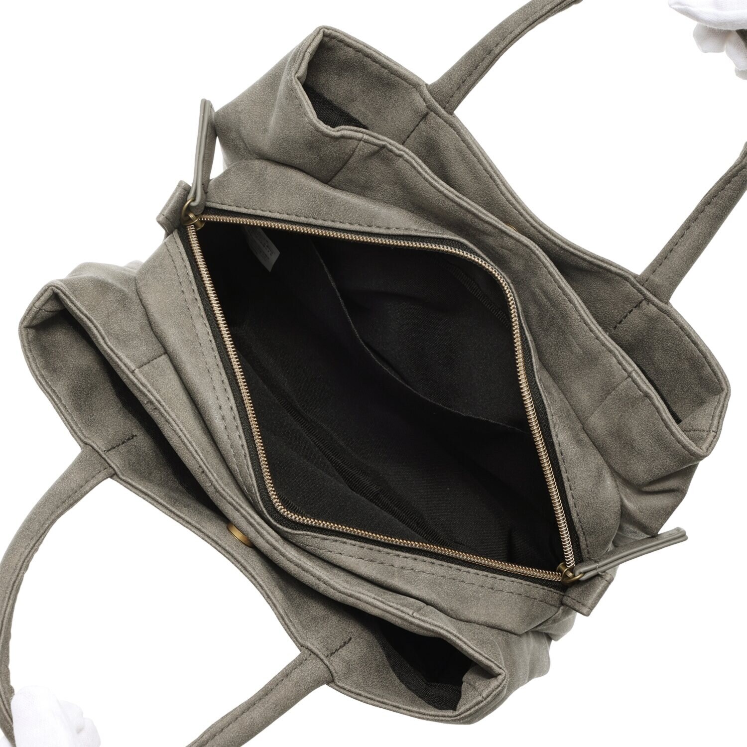 ラフィール マットな質感 多機能ハンドバッグ