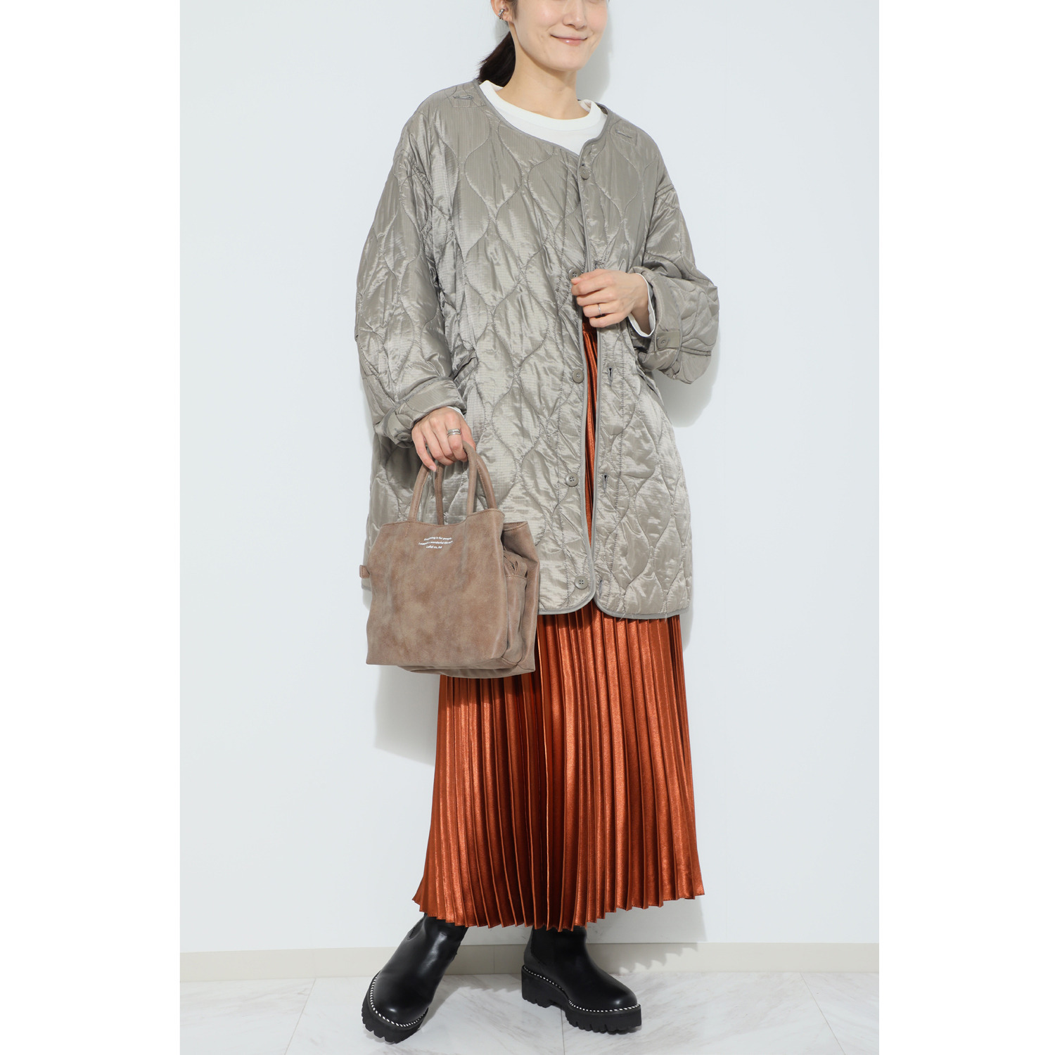 ラフィール マットな質感 多機能ハンドバッグ