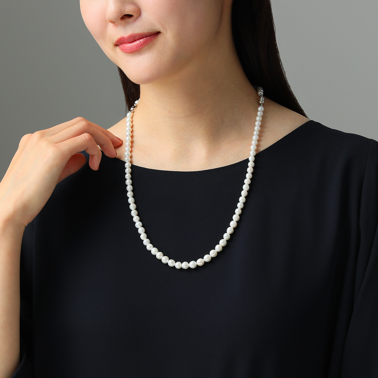 グランシフォレ 淡水パール ネックレス＆ ブレスレットセット