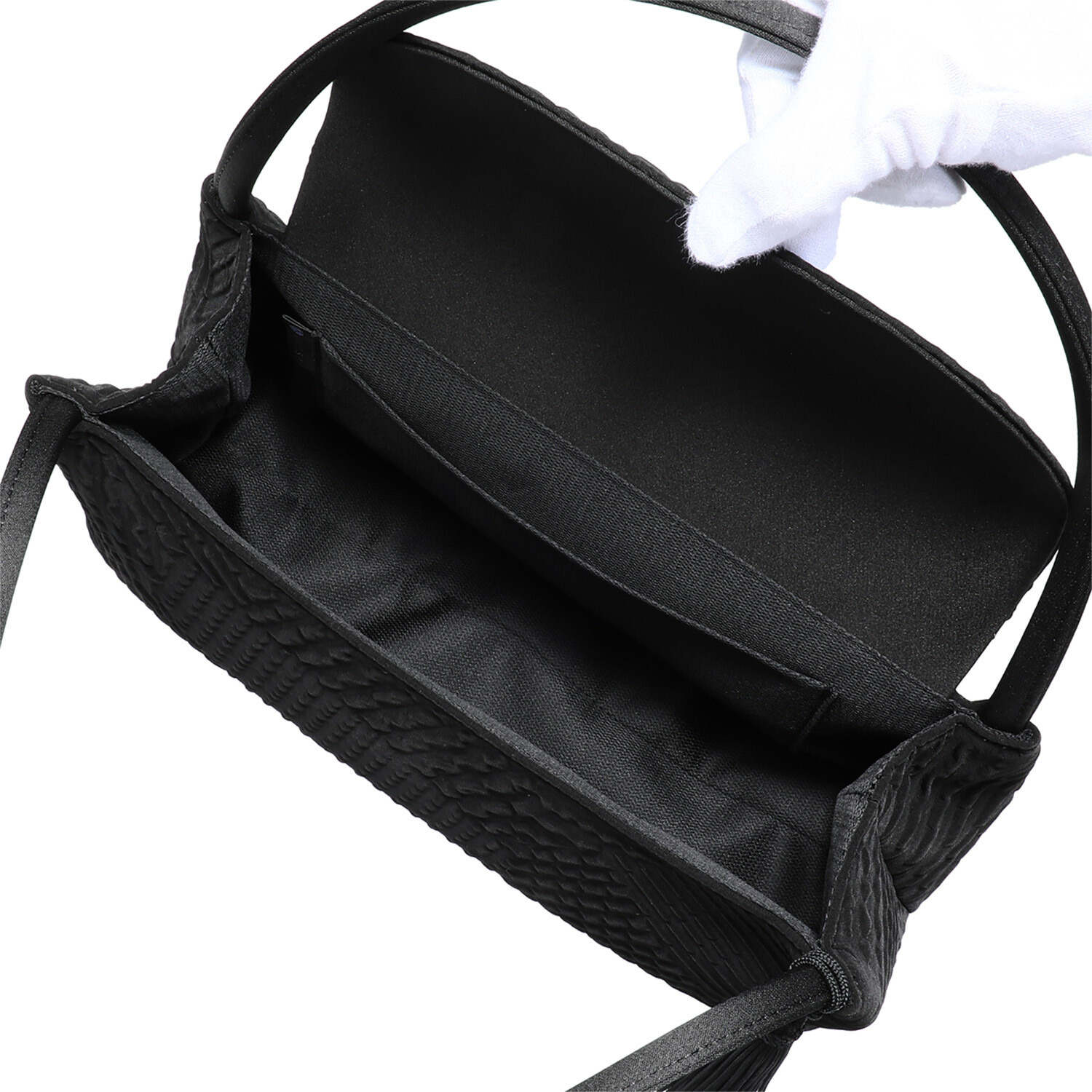 岩佐 国内生産 ジオメトリック柄 フォーマルバッグ ＜タッセル付＞