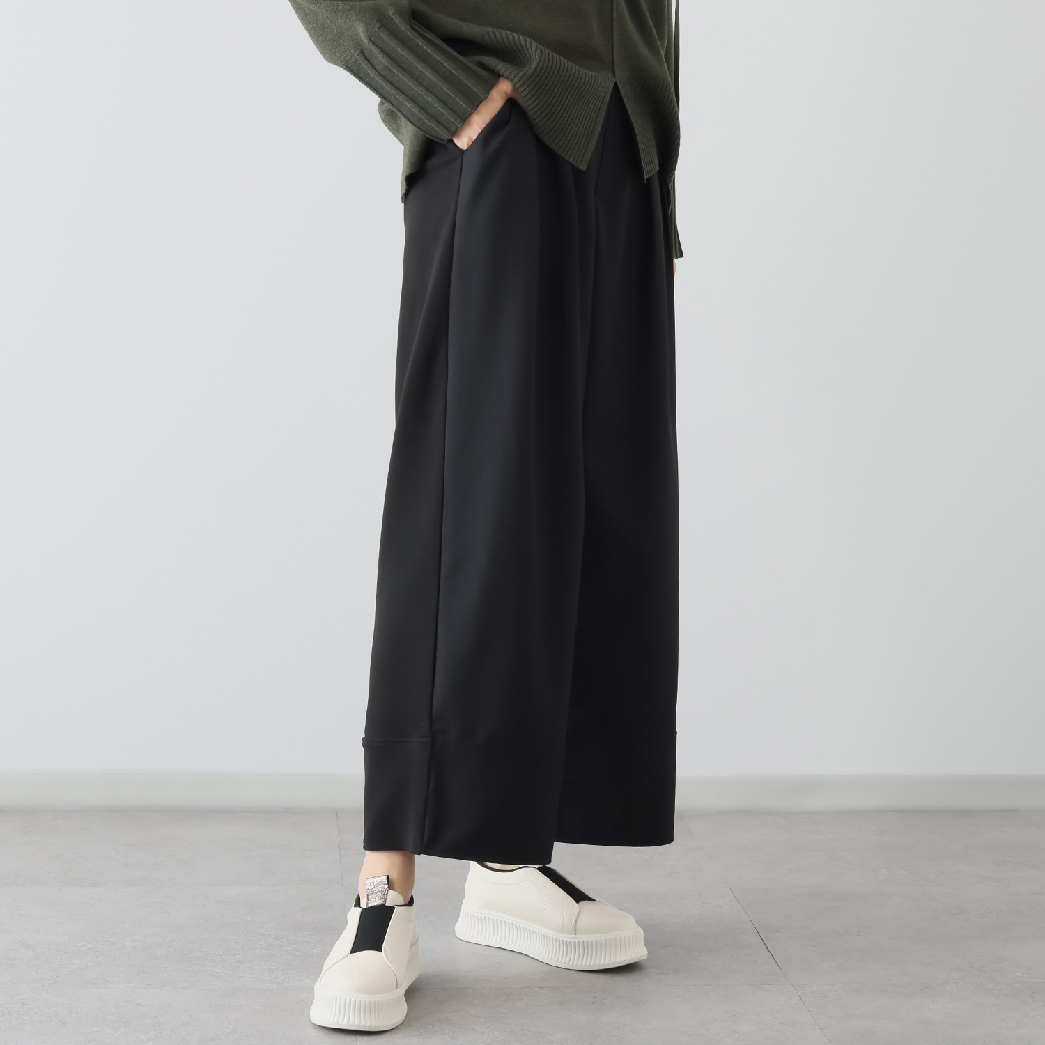 エイティーエイト ディグリー カット切替 ワイドイージーパンツ