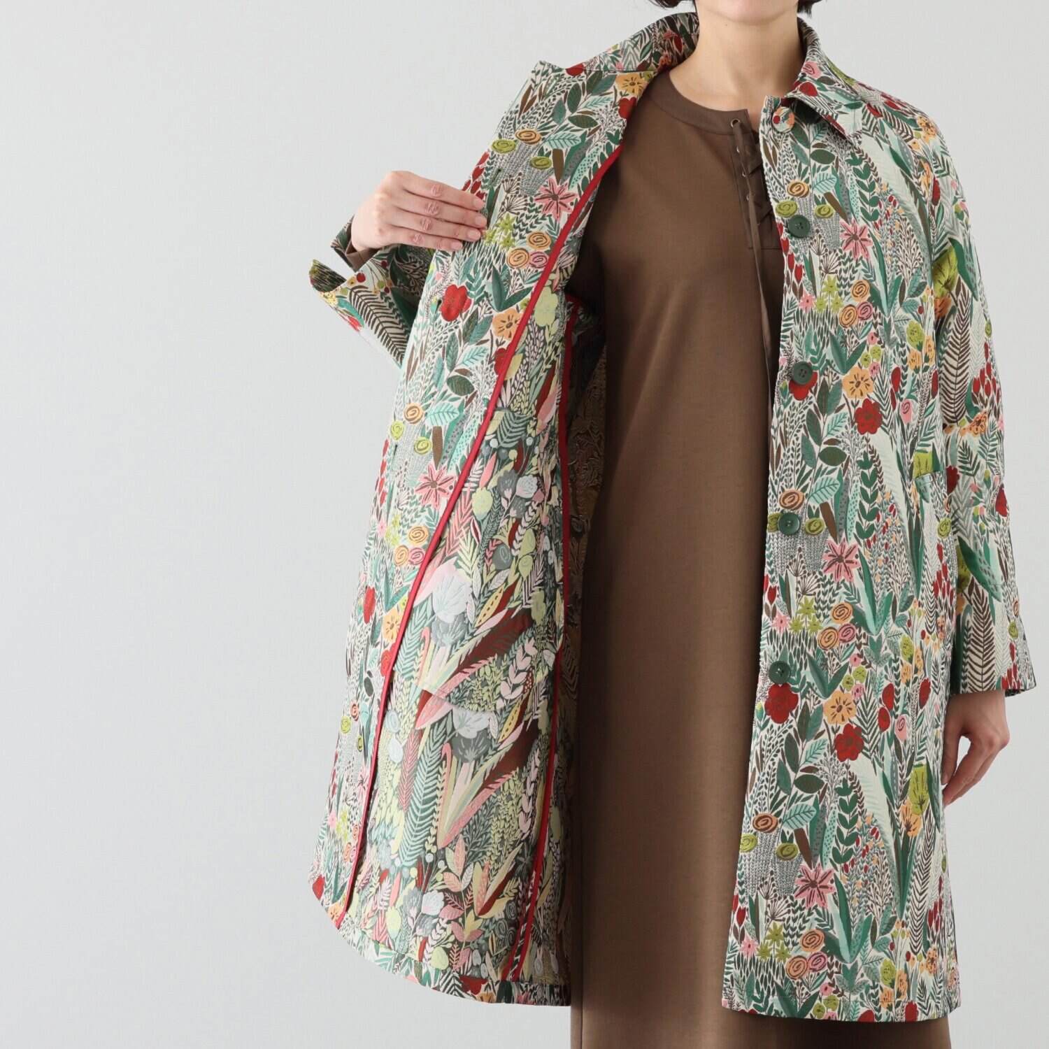 キョウコ　ヒガ ゴブラン風 スプリングコート