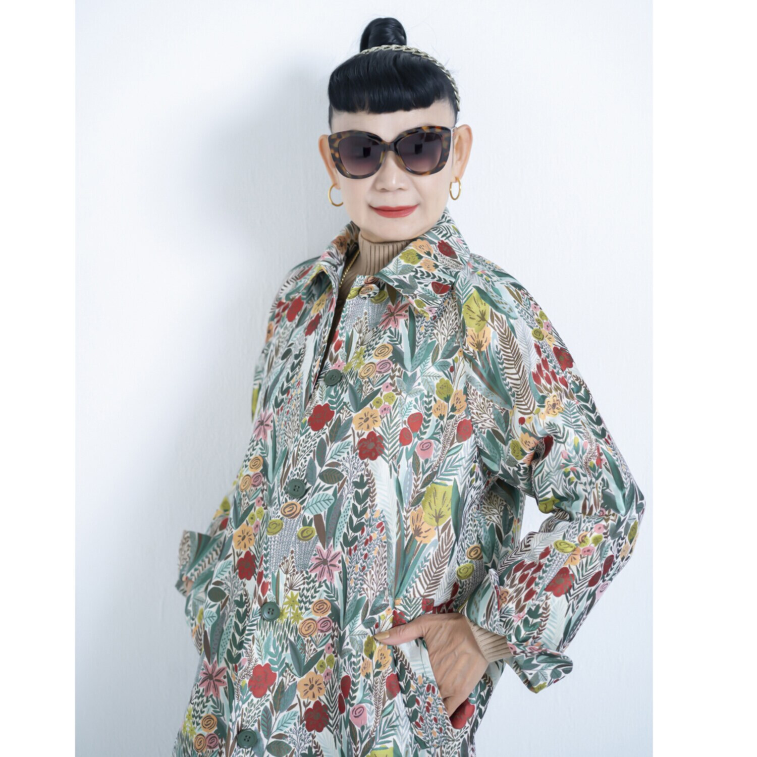 キョウコ　ヒガ ゴブラン風 スプリングコート