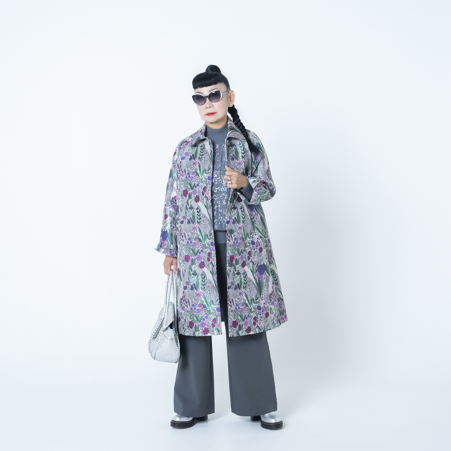 キョウコ　ヒガ ゴブラン風 スプリングコート