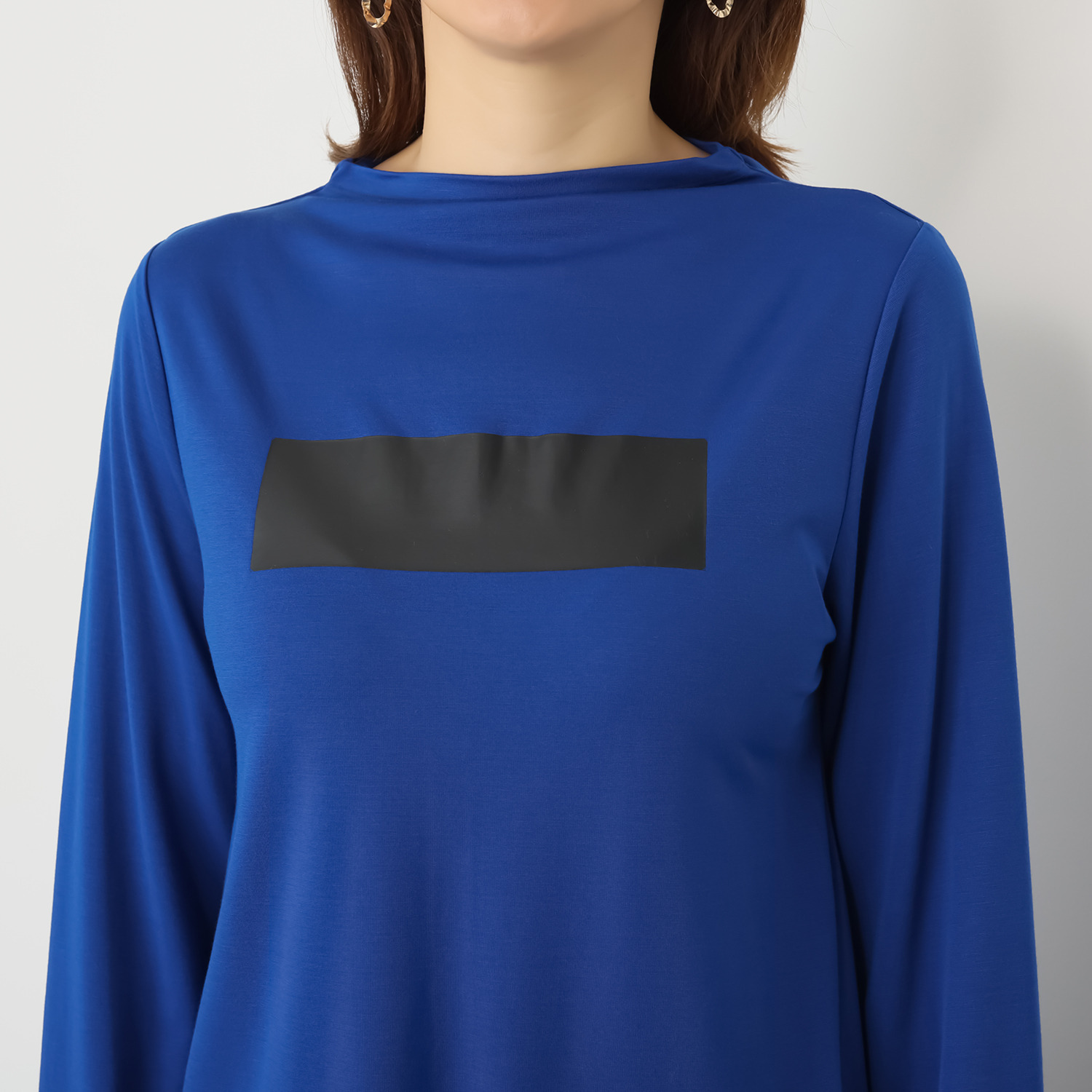 ヨウゾウカタブキ ラバープリント ボトルネックプルオーバー