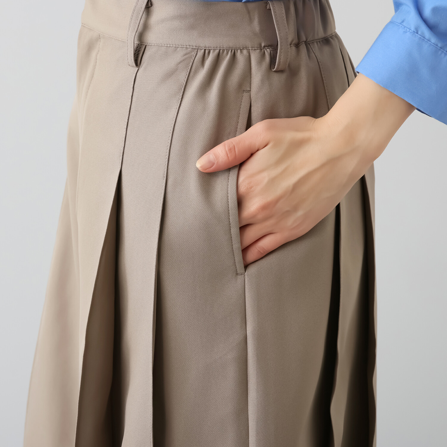ミューリエ アイビー気分で フレッシュに 大人のきれいめ キュロットパンツ