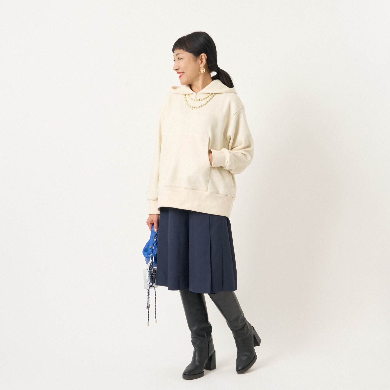 ミューリエ アイビー気分で フレッシュに 大人のきれいめ キュロットパンツ