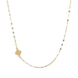 パワーゴールド １８Ｋ 切子紋様 サテライトチェーン ネックレス