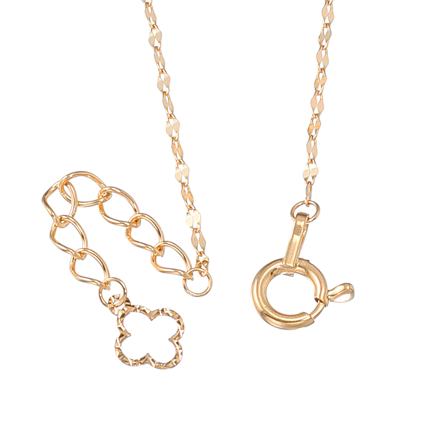 パワーゴールド １８Ｋ 切子紋様 サテライトチェーン ブレスレット