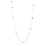 パワーゴールド １８Ｋ 切子紋様 ステーション スーパーロングネックレス