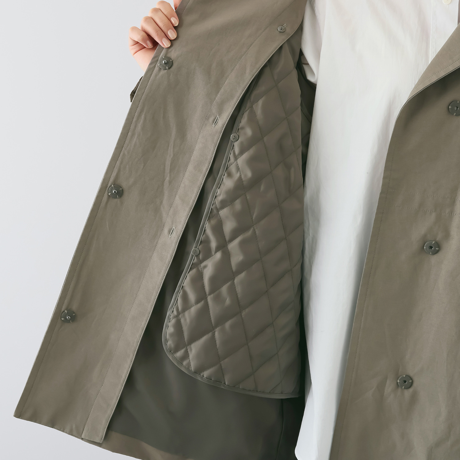 ルナリア ライナー付 はっ水モッズコート