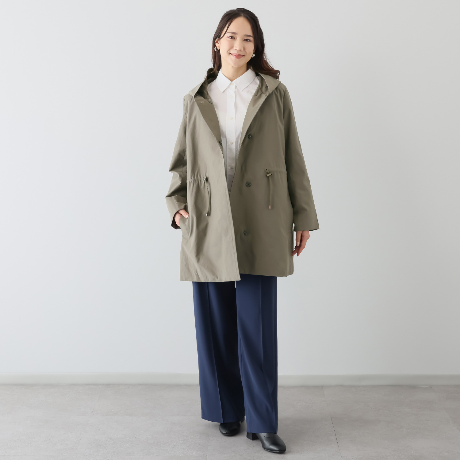 ルナリア ライナー付 はっ水モッズコート