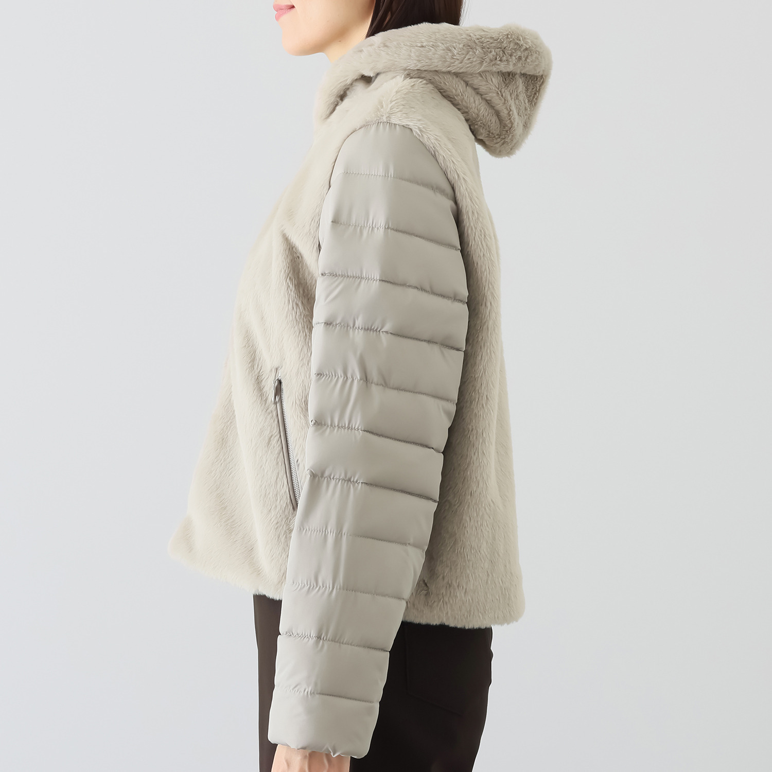 ダジュール ふんわりエコファー ブルゾン