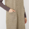 ダジュール ケーブルラインニット ジャンパースカート