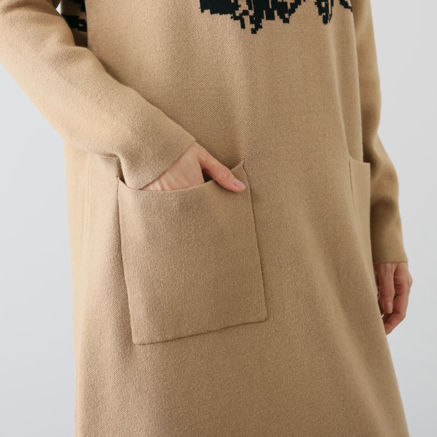 ダジュール フラワージャガード ニットワンピース