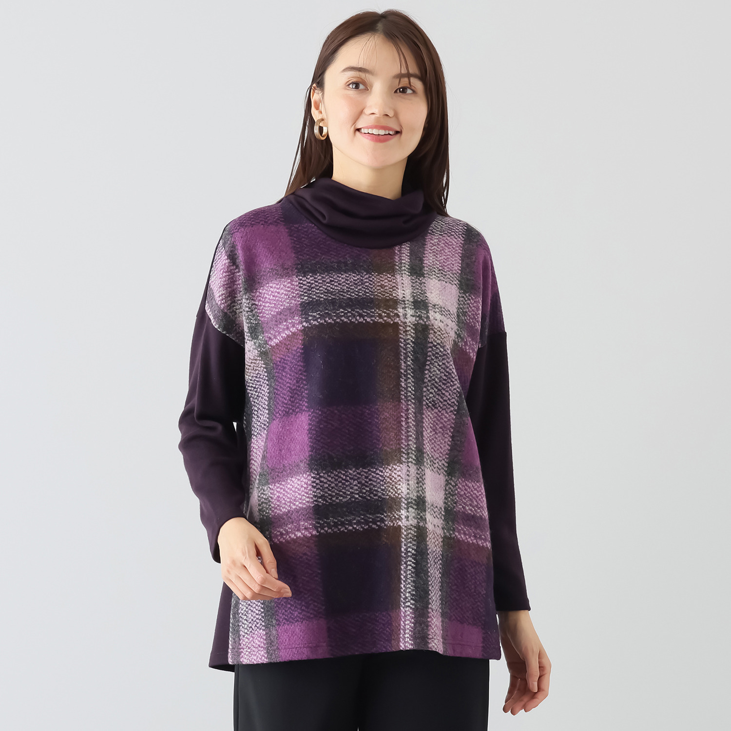 ダジュール チェックコンビ チュニック