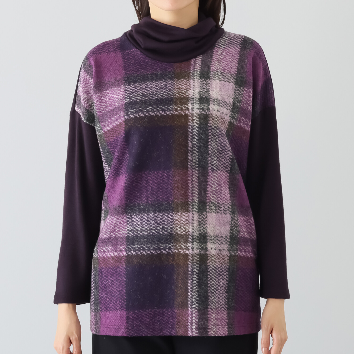 ダジュール チェックコンビ チュニック