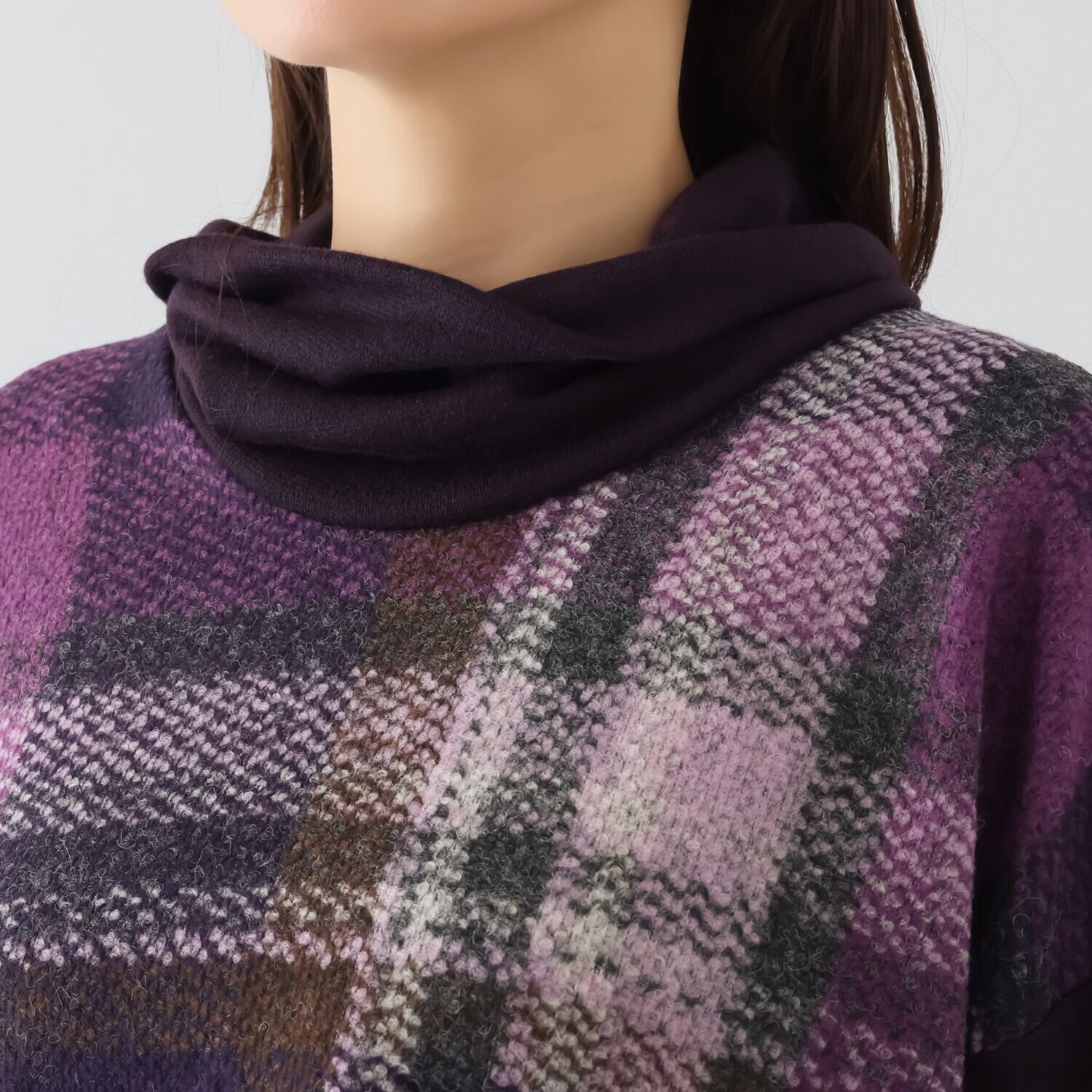 ダジュール チェックコンビ チュニック