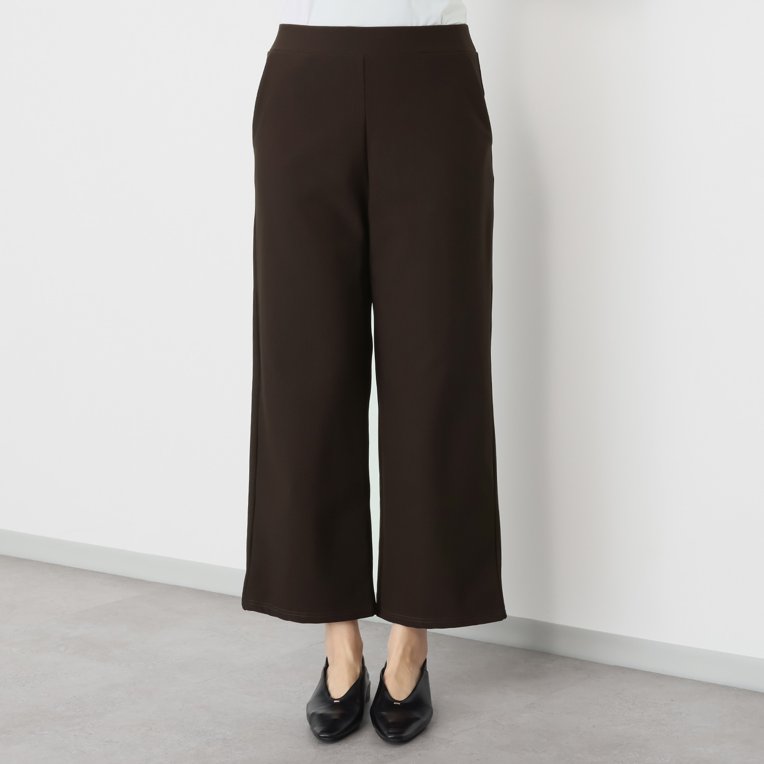 ダジュール あったか裏起毛 ワイドパンツ