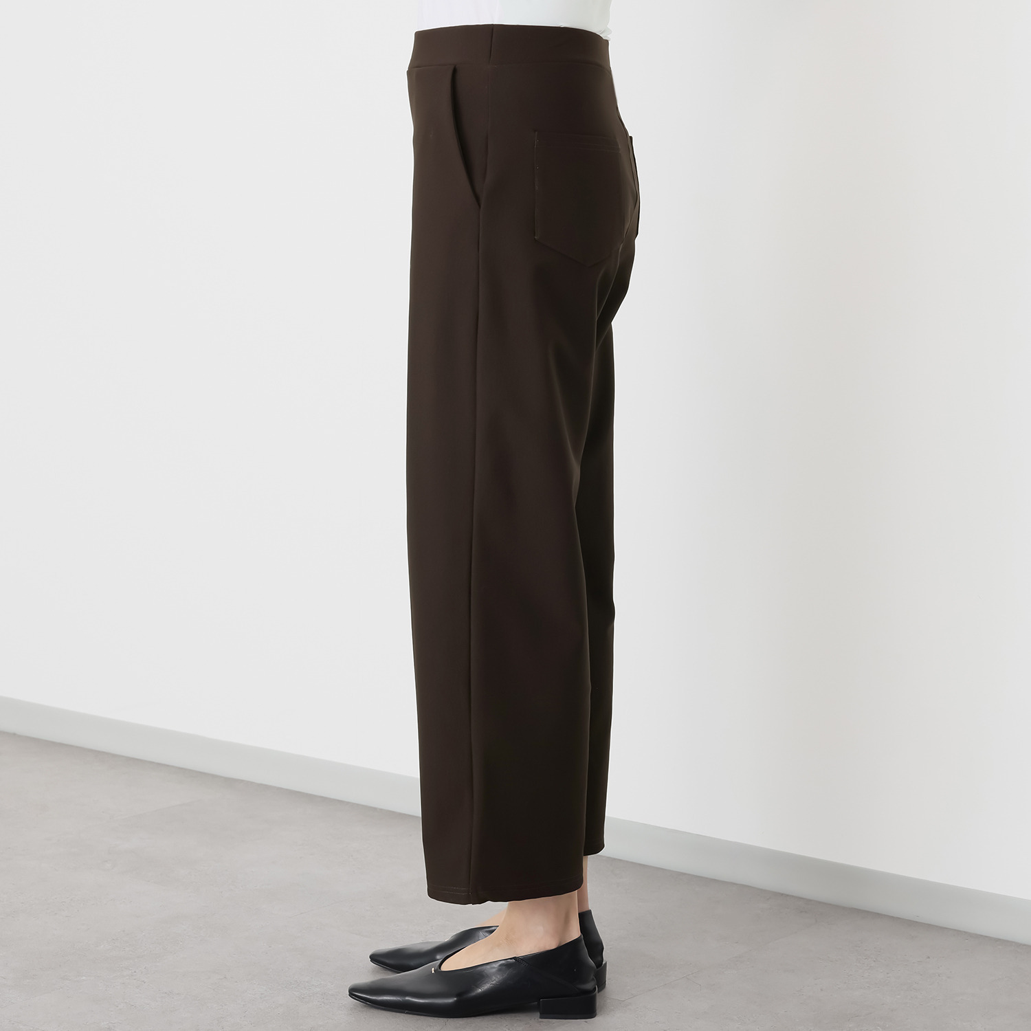 ダジュール あったか裏起毛 ワイドパンツ