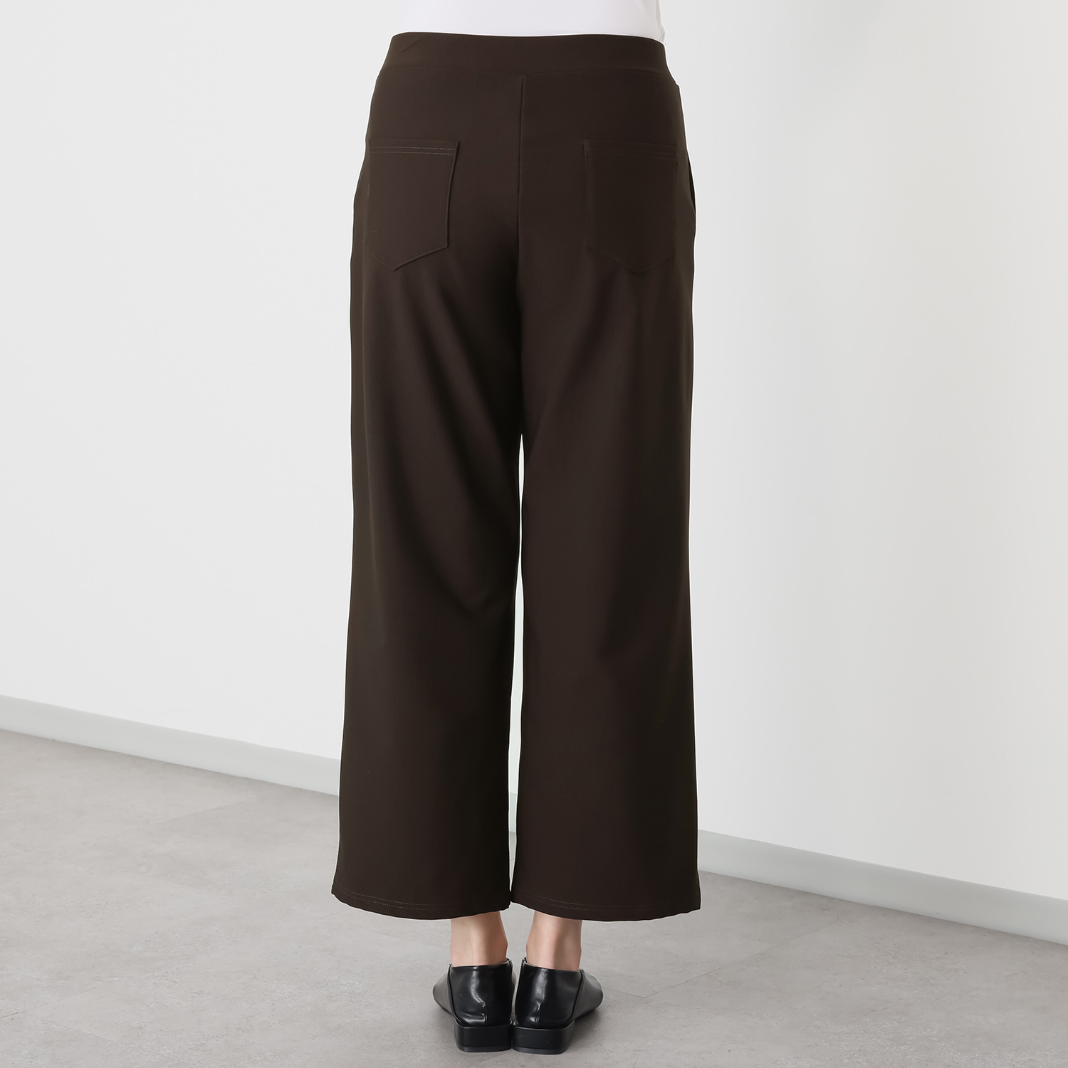 ダジュール あったか裏起毛 ワイドパンツ