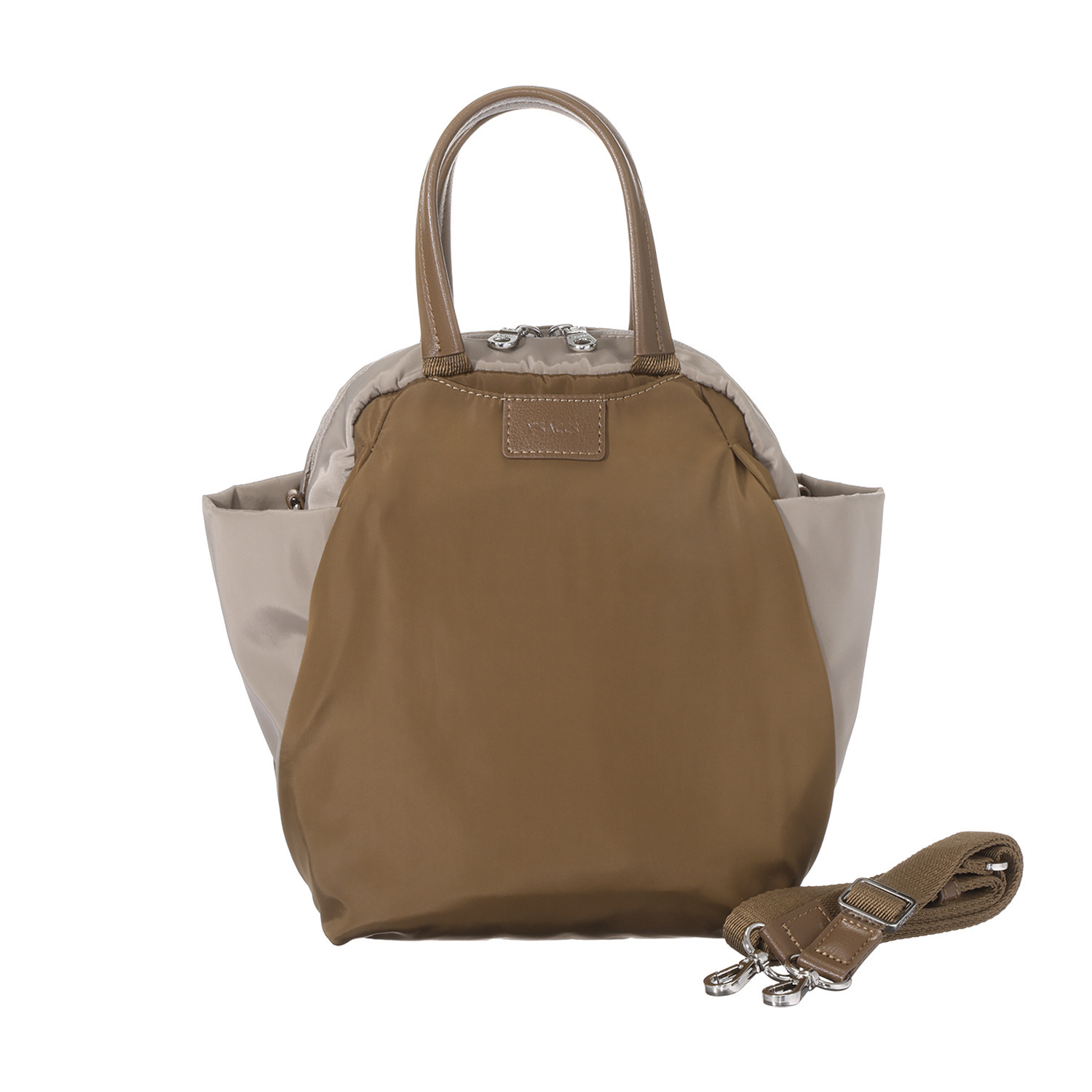 イザック はっ水・軽量 シルキーブロード バイカラー ２ウェイミニトートバッグ