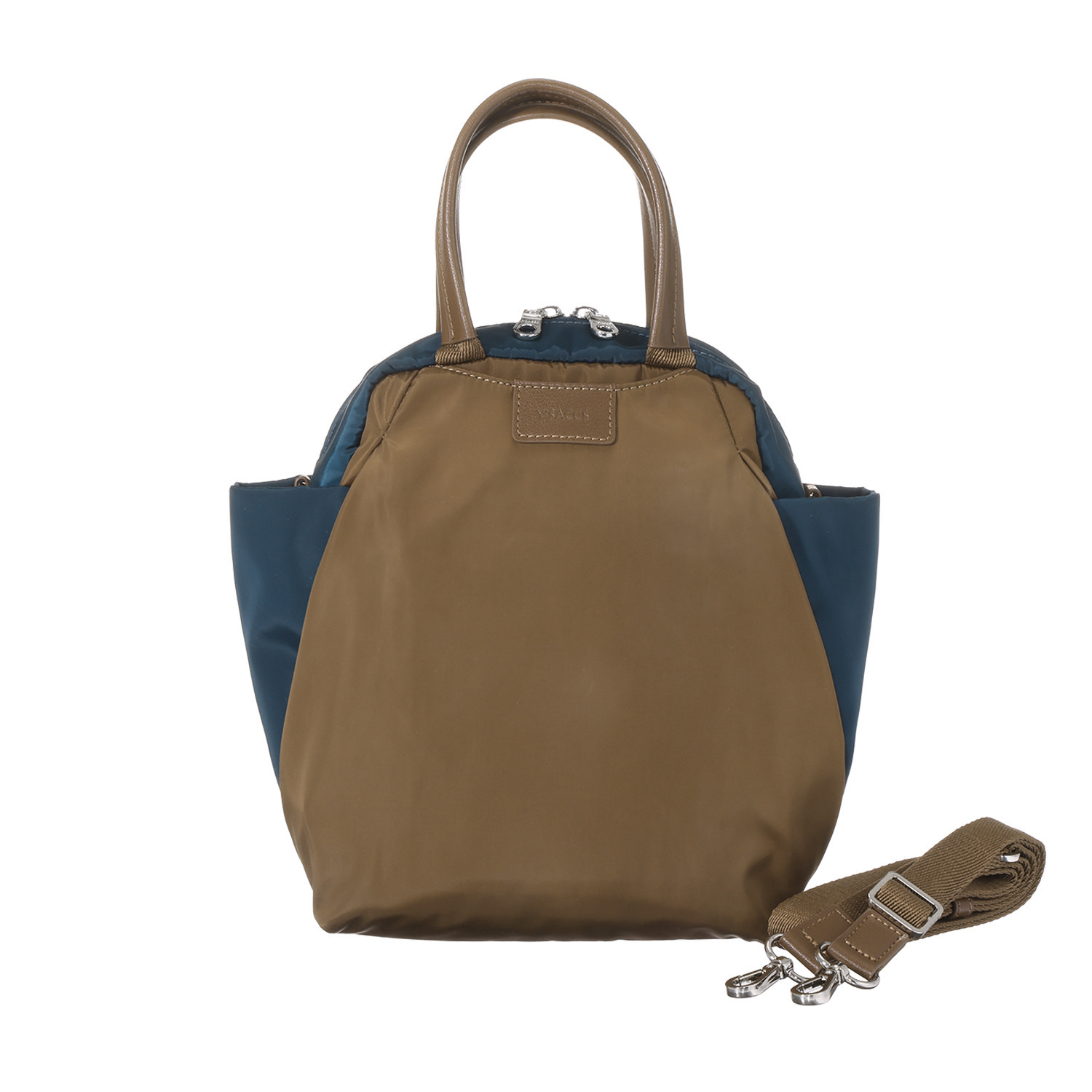 イザック はっ水・軽量 シルキーブロード バイカラー ２ウェイミニトートバッグ