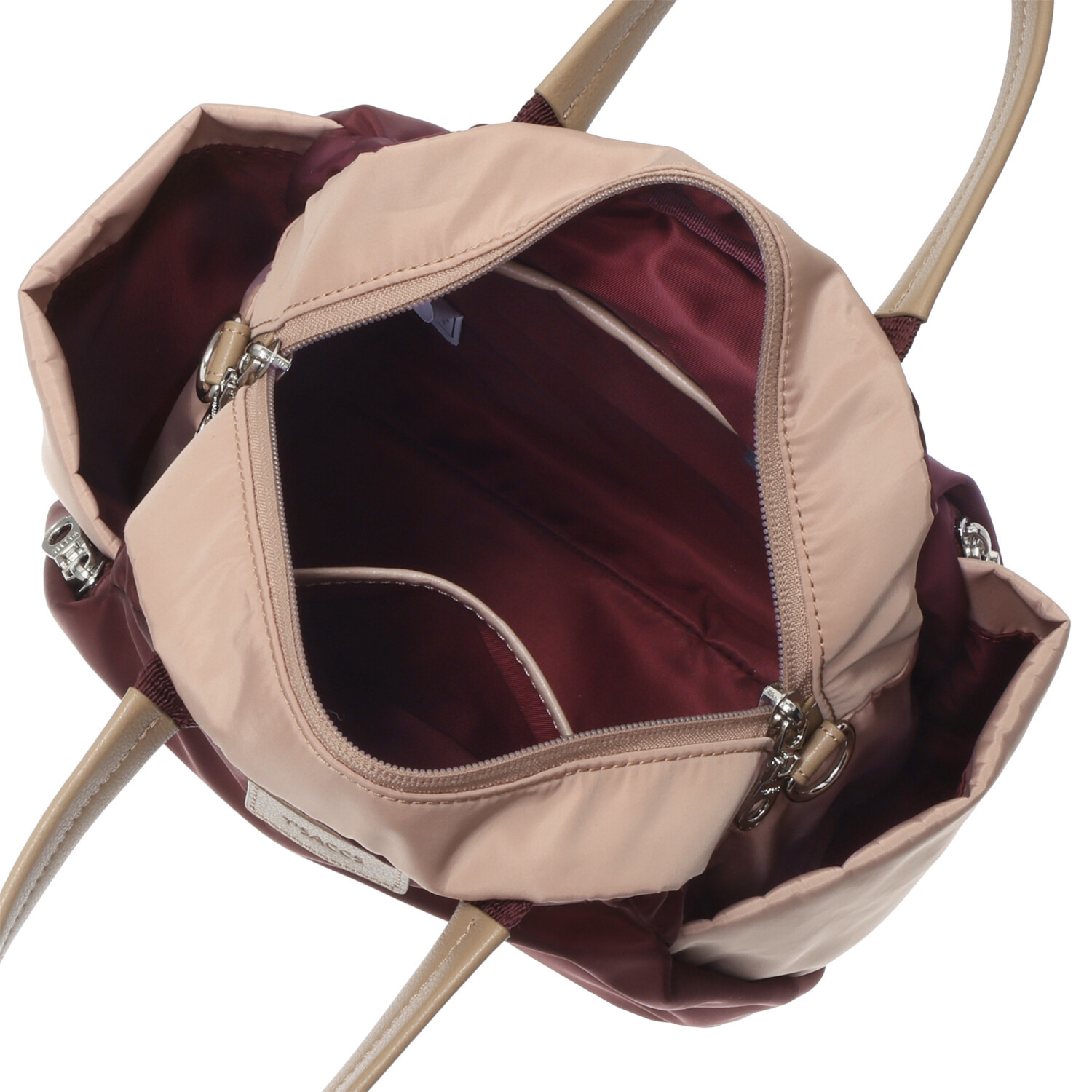 イザック はっ水・軽量 シルキーブロード バイカラー ２ウェイミニトートバッグ