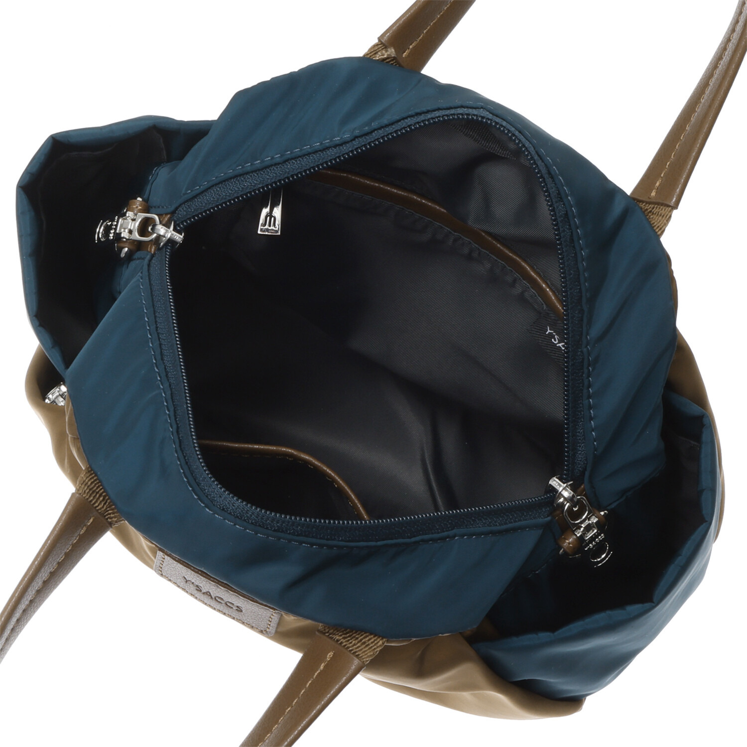 イザック はっ水・軽量 シルキーブロード バイカラー ２ウェイミニトートバッグ