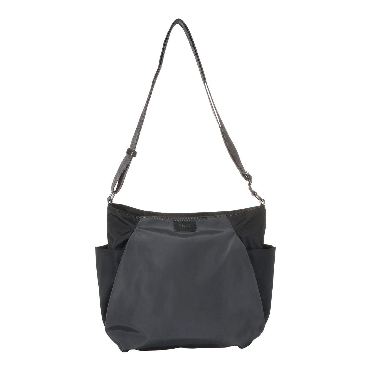 イザック はっ水・軽量 シルキーブロード バイカラー ビッグショルダーバッグ