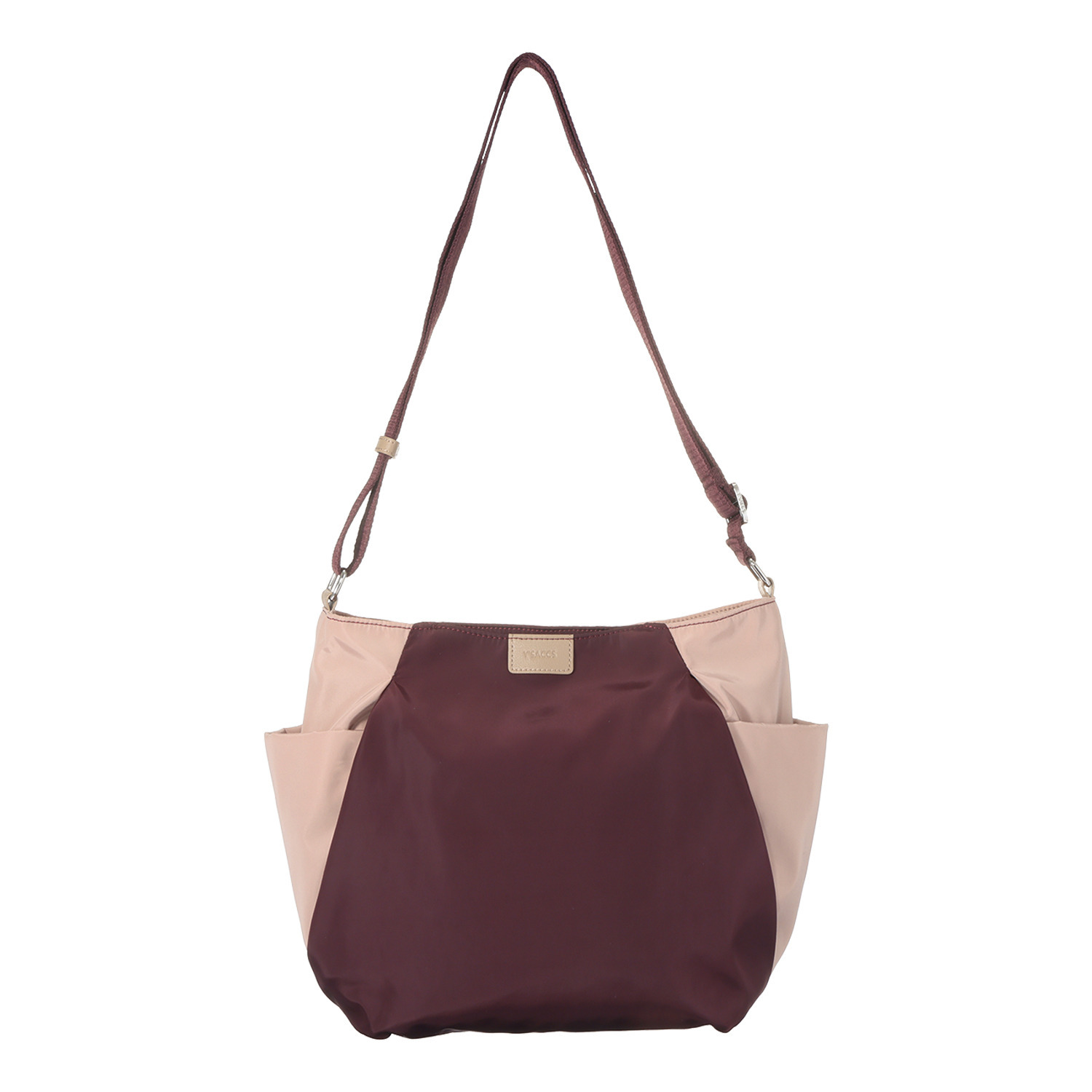 イザック はっ水・軽量 シルキーブロード バイカラー ビッグショルダーバッグ