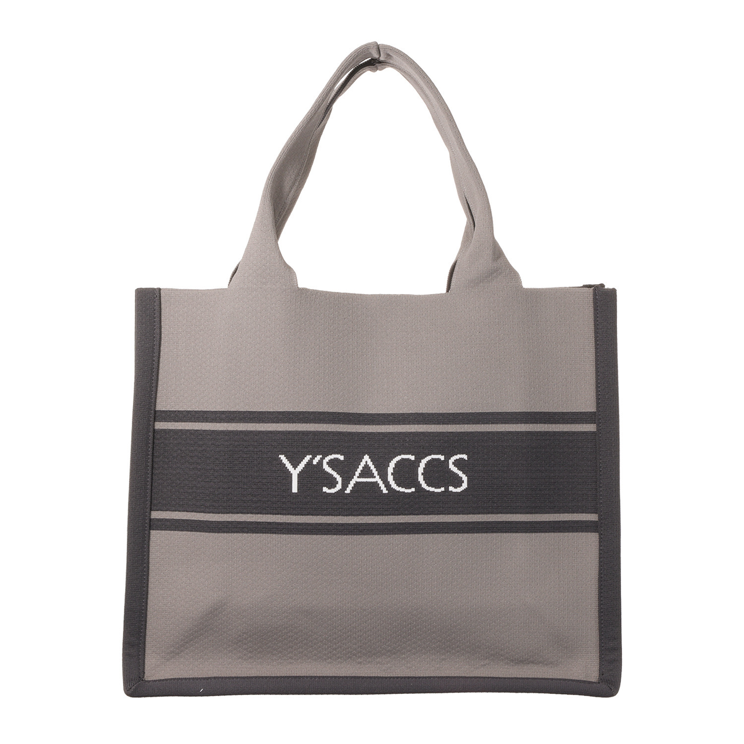 イザック ロゴ入り ウォッシャブル ニットバッグ