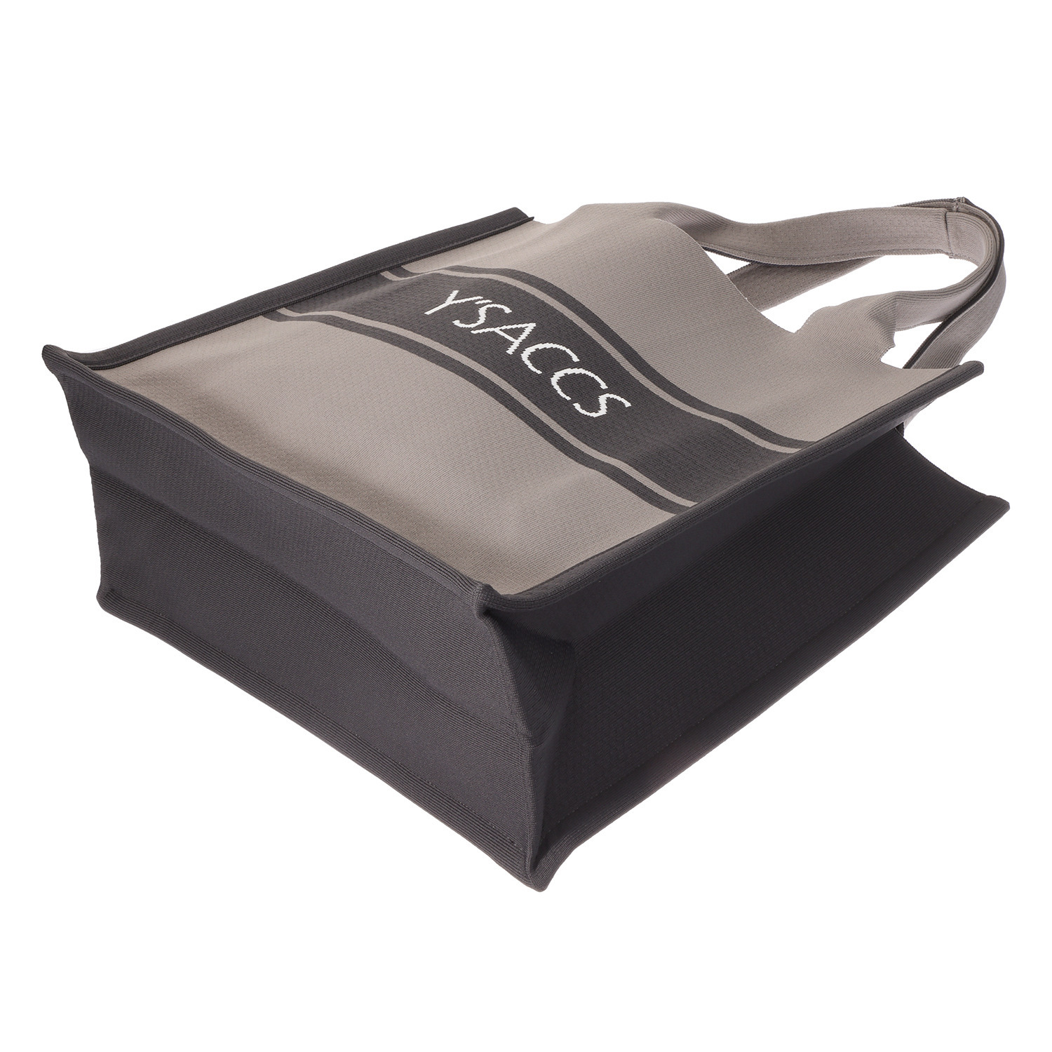 イザック ロゴ入り ウォッシャブル ニットバッグ