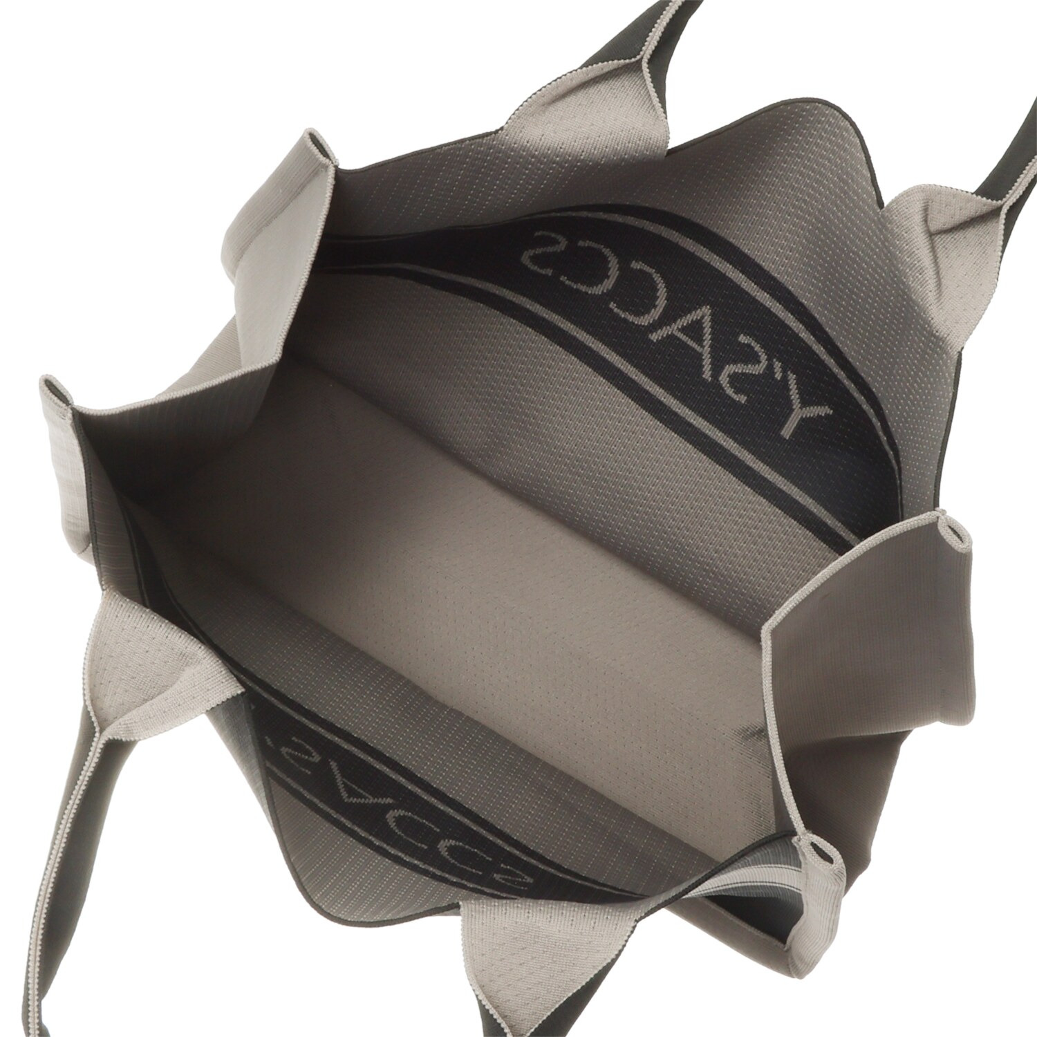 イザック ロゴ入り ウォッシャブル ニットバッグ