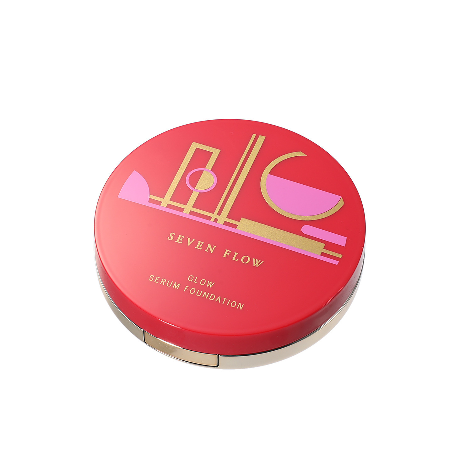 セブン　フロー メイクしながらスキンケア 透明感ある上品ツヤ肌演出 １品１１役！ グロウセラム ファンデーション ３個分特別セット