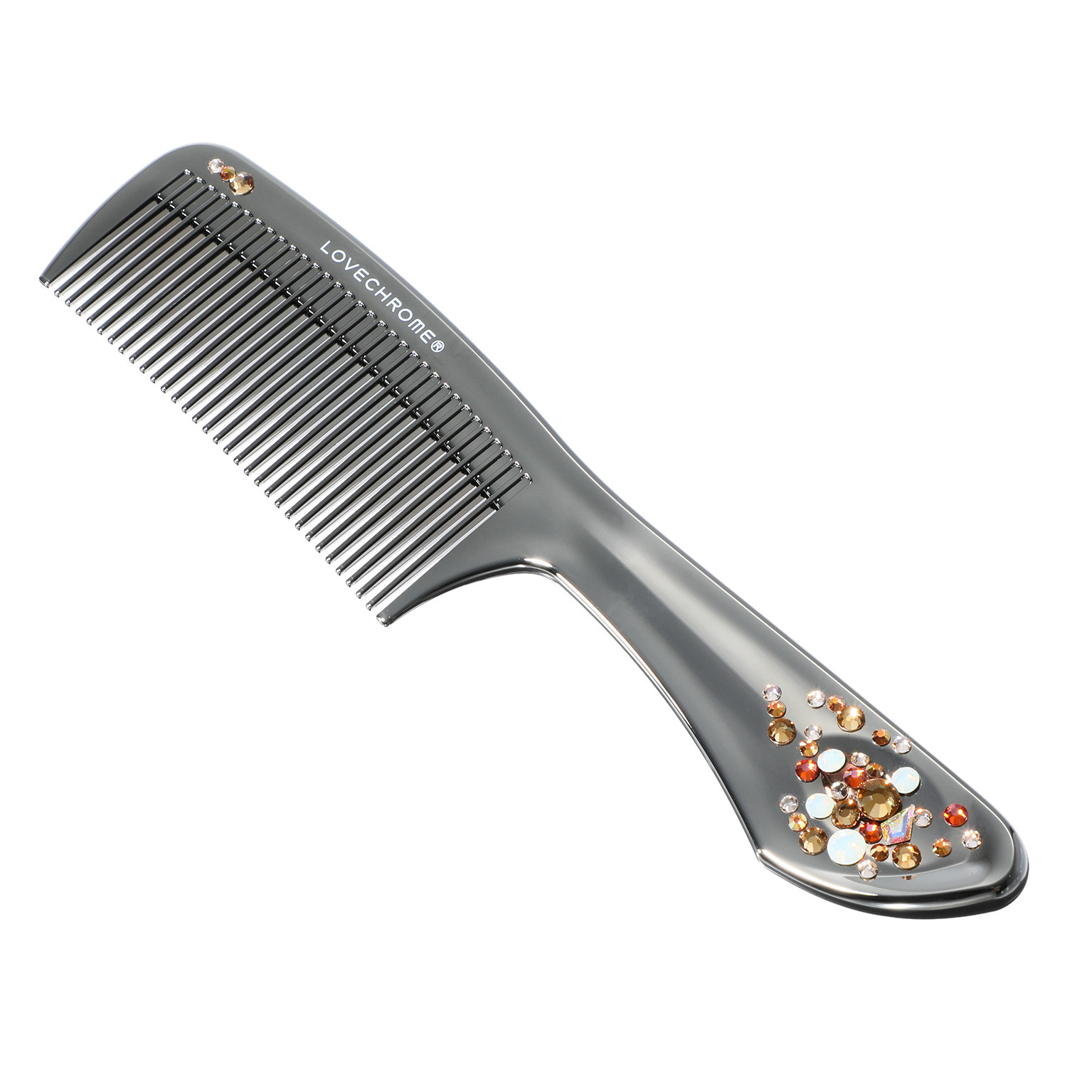 日本の先端技術と職人技 なめらかなくし通りの 艶やか美髪コーム ラブクロム プレシオサ　ハワイ ＰＧ　テツキ ＜プレミアムブラック＞