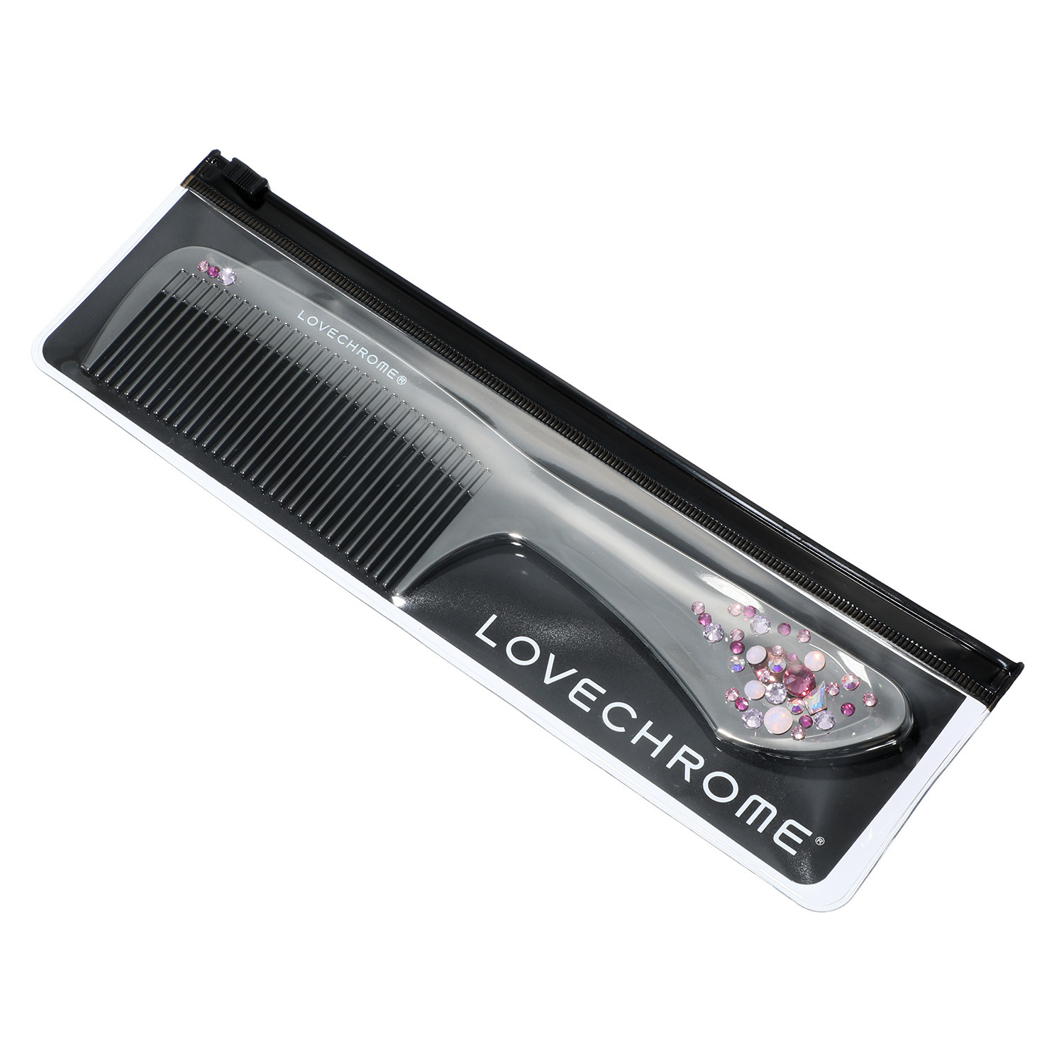 日本の先端技術と職人技 なめらかなくし通りの 艶やか美髪コーム ラブクロム プレシオサ　ハワイ ＰＧ　テツキ ＜プレミアムブラック＞