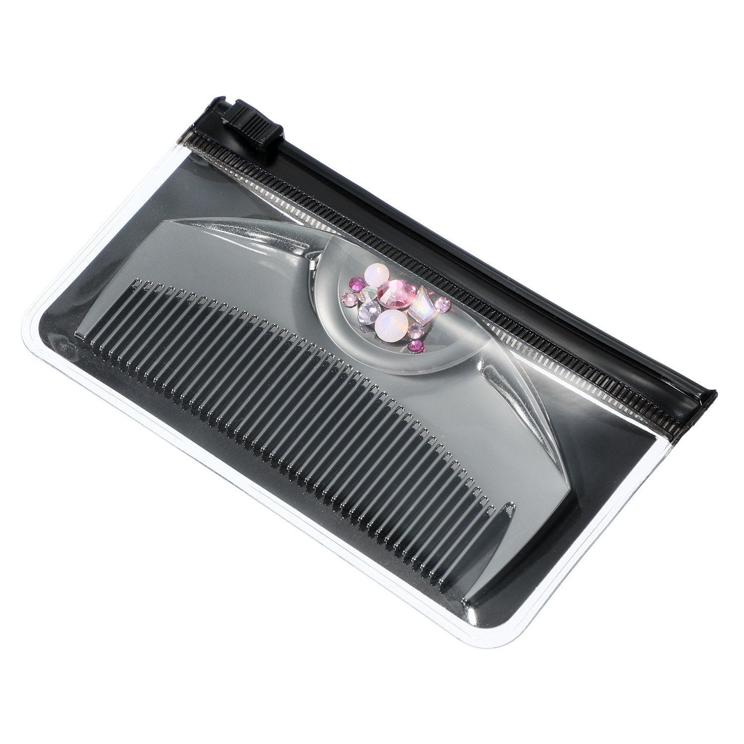 日本の先端技術と職人技 なめらかなくし通りの 艶やか美髪コーム ラブクロム プレシオサ　ハワイ ＰＧ　ツキ ＜プレミアムブラック＞