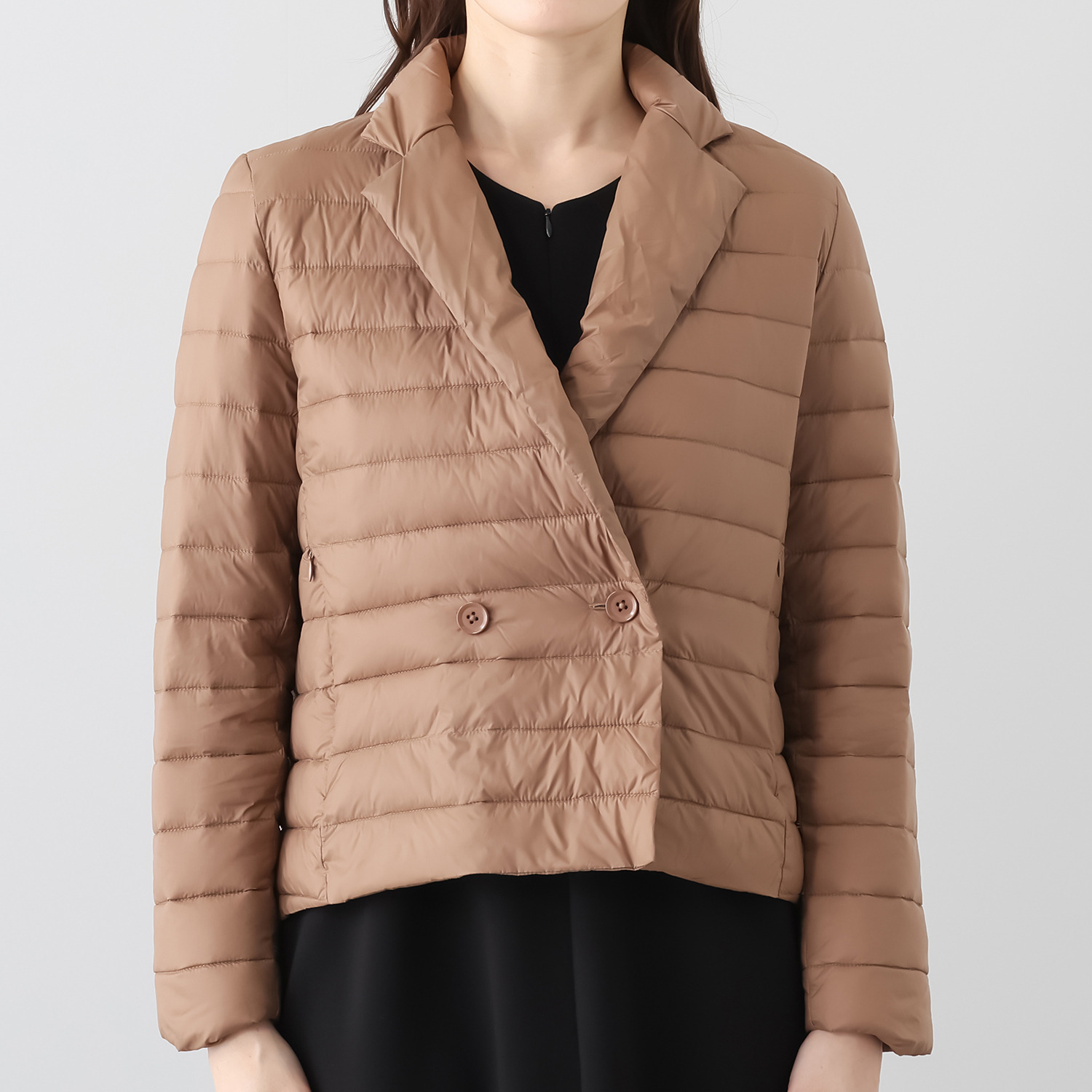 元町ゼラール 着回し抜群！ 高密度ナイロン 軽量ダウンジャケット