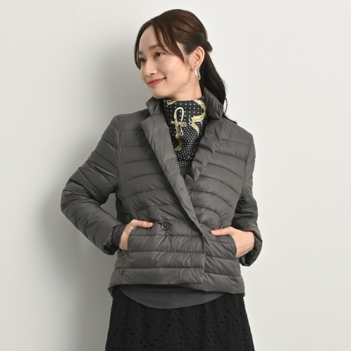 元町ゼラール 着回し抜群！ 高密度ナイロン 軽量ダウンジャケット