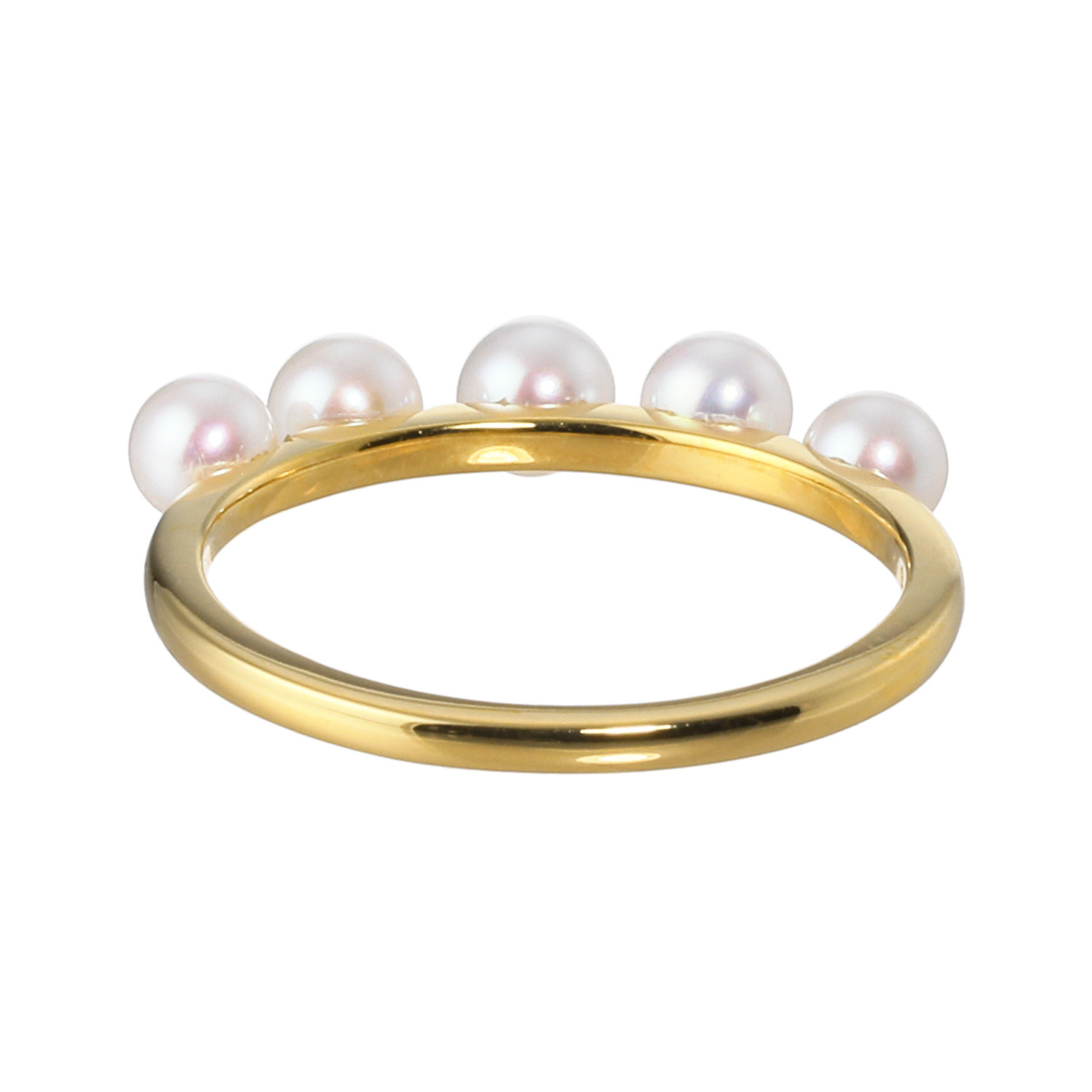 ペレフェリーク シルバー ベビー淡水パール ラインデザインリング