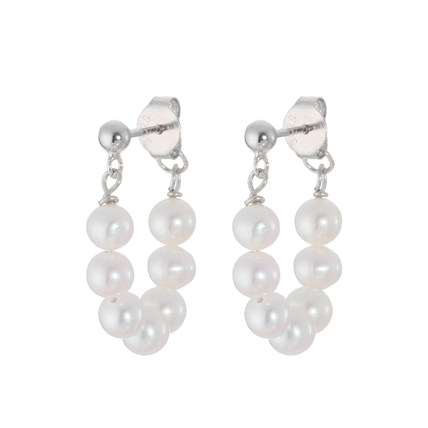 ペレフェリーク シルバー ベビー淡水パール ハギングフローピアス