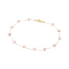 ペレフェリーク １０Ｋ ブロッサムカラー ベビー淡水パール ステーションブレスレット