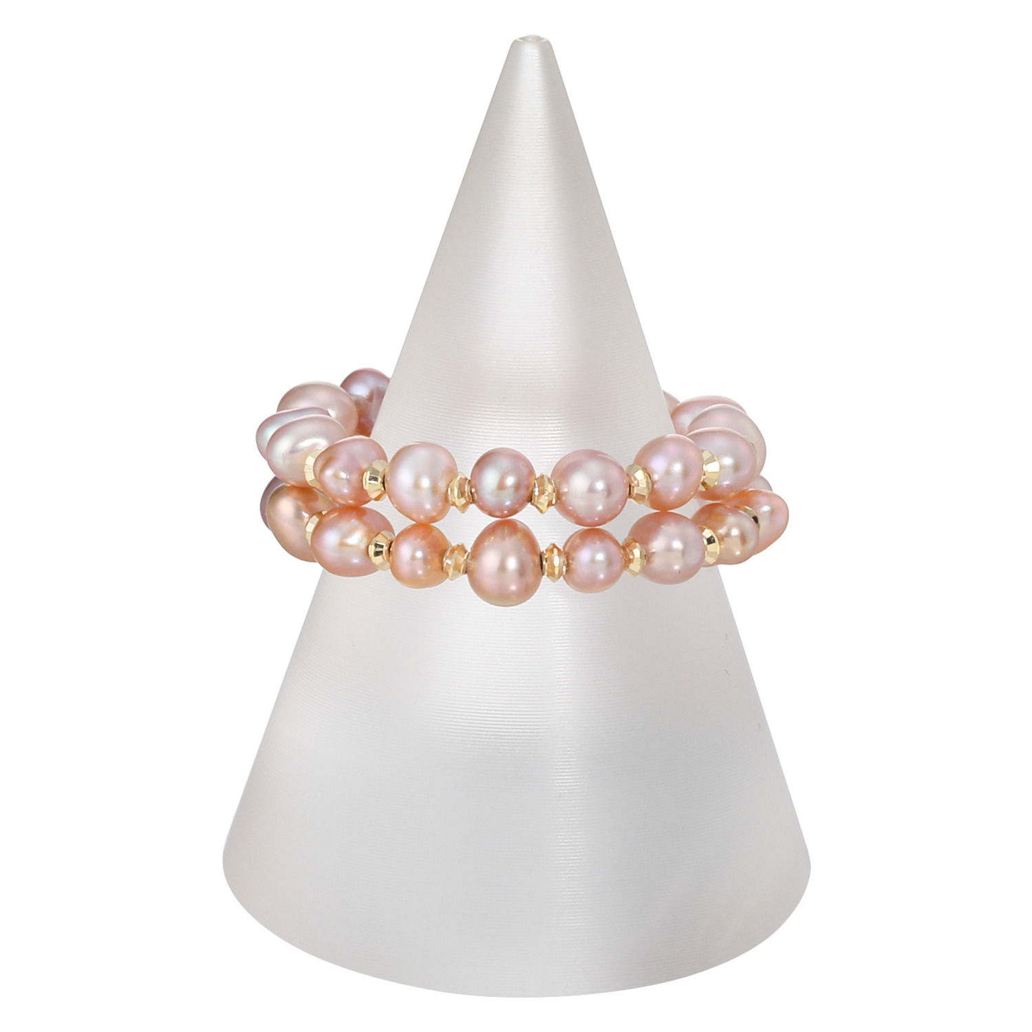 ペレフェリーク １０Ｋ ブロッサムカラー ベビー淡水パール フレキシブルリング