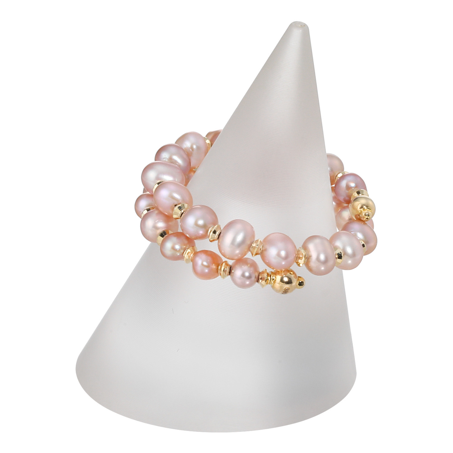 ペレフェリーク １０Ｋ ブロッサムカラー ベビー淡水パール フレキシブルリング