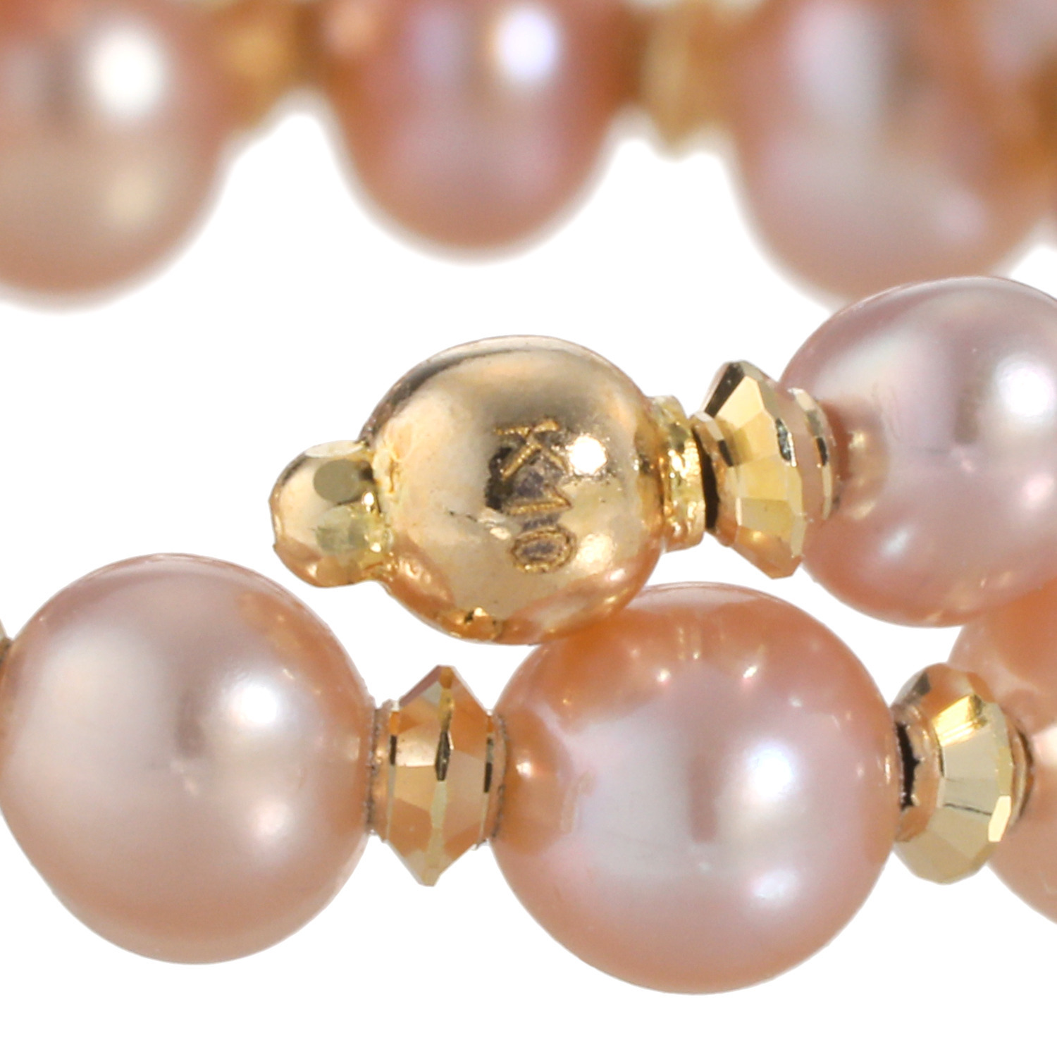 ペレフェリーク １０Ｋ ブロッサムカラー ベビー淡水パール フレキシブルリング