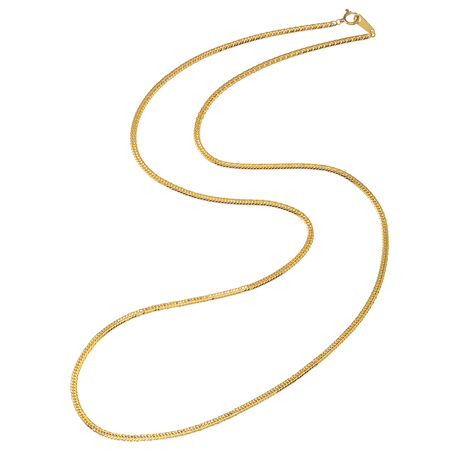 祈平 純金　１０ｇＵＰ １０面ダブル 喜平チェーン ロングネックレス